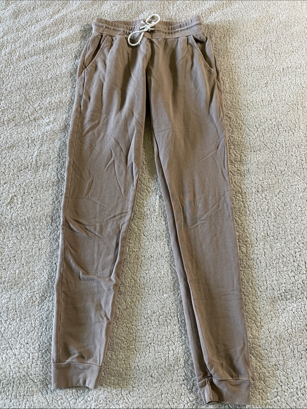 MATE the Label Taupe Drawcord Joggers XS